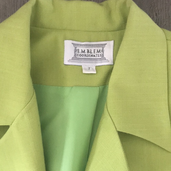 Vintage- 1980s blazer Emblem Coordinates US size 7 - Picture 4 of 6